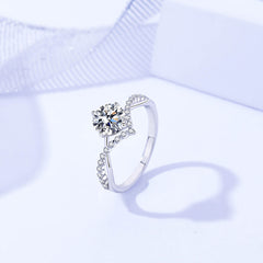 Affordable Luxury 925 Sterling Silver Moissanite Ring