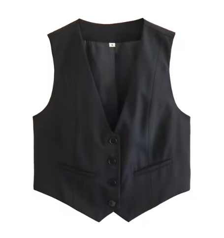 Color Flex Women's Single-Breasted Suit Vest