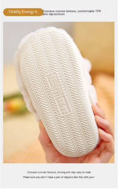 Cozy Fluffy Cotton Indoor Winter Shoes for Kids