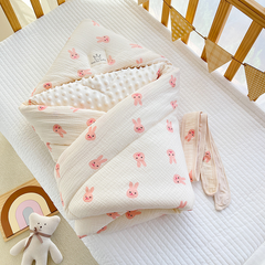 Newborn Crepe Beanie Fleece Quilted Bag