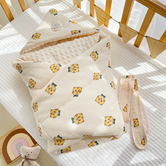 Newborn Crepe Beanie Fleece Quilted Bag
