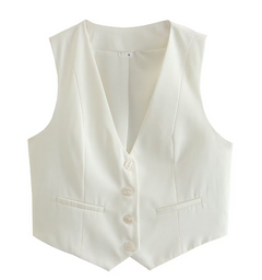 Color Flex Women's Single-Breasted Suit Vest
