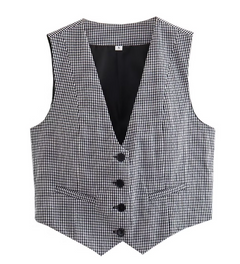 Color Flex Women's Single-Breasted Suit Vest