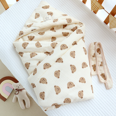 Newborn Crepe Beanie Fleece Quilted Bag