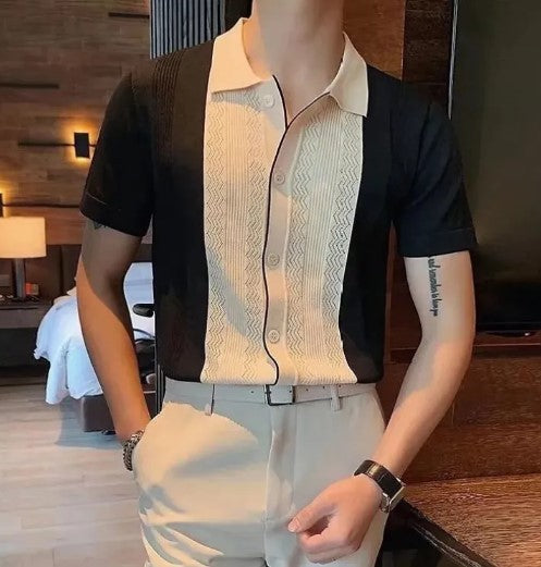 Knitted Shirt Top