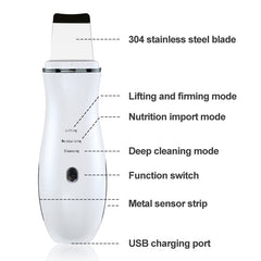 Ultrasound Skin Scrubber Facial Cleansing Device