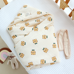 Newborn Crepe Beanie Fleece Quilted Bag